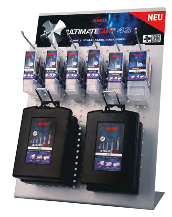 Expositor sobremesa de avellanadores cónicos ULTIMATECUT 4S HSS RUnaTEC DIN335 90°